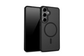 Puhelin - Kannet ja kotelot - CRONG Hybrid Matte Magnetic - MagSafe Case Samsung Galaxy S24 (Black) - CRGHMMSGS24BLK