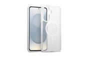 Puhelin - Kannet ja kotelot - CRONG Hybrid Matte Magnetic - MagSafe Case Samsung Galaxy S25 (White) - CRGHMMSGS25WHT
