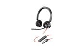 Kuulokkeet - HP Poly Blackwire 3320 Stereo USB-C Headset +USB-C/A Adapter (8X219AA) - 8X219AA