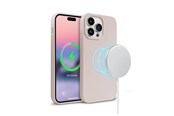 Puhelin - Kannet ja kotelot - CRONG Color Cover Magnetic - iPhone 14 Pro Max MagSafe Case (Sand Pink) - CRG-COLRM-IP1467P-PNK