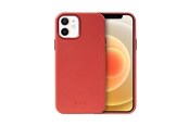 Puhelin - Kannet ja kotelot - CRONG Essential Cover - PU Leather Case for iPhone 12 / iPhone 12 Pro (Red) - CRG-ESS-IP1261-RED