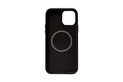 Puhelin - Kannet ja kotelot - CRONG Essential Cover Magnetic - iPhone 12 Pro Max MagSafe Leather Case (Black) - CRG-ESSM-IP1267-BLK