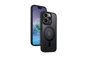Puhelin - Kannet ja kotelot - CRONG Hybrid Frost MAG Cover - iPhone 15 Pro Max MagSafe Case (Black) - CRG-HFM-IP1567P-BLK