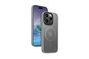 Puhelin - Kannet ja kotelot - CRONG Hybrid Frost MAG Cover - iPhone 15 Pro Max MagSafe Case (Gray) - CRG-HFM-IP1567P-LGR