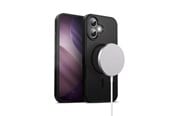 Puhelin - Kannet ja kotelot - CRONG Hybrid Frost MAG Cover - MagSafe iPhone 17 Case (Black) - CRGHFMIP1763BLK