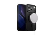 Puhelin - Kannet ja kotelot - CRONG Hybrid Frost MAG Cover - MagSafe iPhone 17 Pro Case (Black) - CRGHFMIP1763PBLK