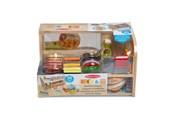 Roolileikit - Melissa & Doug Wooden Playset Slice and Stack Sandwich Counter - 6074860