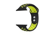 Smartwatch - Lisävarusteet - CRONG Duo Sport - Apple Watch Band 38/40/41/42 mm (Black/Lime) - CRG-40DSB-YLW