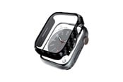 Smartwatch - Lisävarusteet - CRONG Hybrid Watch Case - Case with glass for Apple Watch 44mm (Carbon) - CRG-44HS-CRB