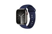 Smartwatch - Lisävarusteet - CRONG Liquid - Apple Watch Strap 44/45/46/49 mm (Navy Blue) - CRG-44LQB-MBL