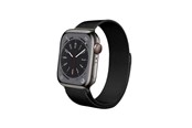 Smartwatch - Lisävarusteet - CRONG Milano Steel - Stainless Steel Strap for Apple Watch 44/45/46/49 mm (Black) - CRG-44MST-BLK