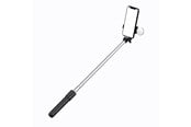 Kamerajalustat - Hurtel Selfie Stick WR1YXS Telescopic Tripod 0.71m with Round Lamp - Black - 5907769360572