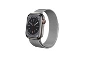 Smartwatch - Lisävarusteet - CRONG Milano Steel - Stainless Steel Strap for Apple Watch 44/45/46/49 mm (Silver) - CRG-44MST-SLV