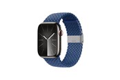 Smartwatch - Lisävarusteet - CRONG Wave Band – Braided Apple Watch Strap 44/45/46/49mm (Blue) - CRG-44WAV-BLU
