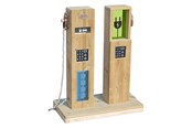 Ulkoleikit - Classic World Wooden Outdoor Play Gas Station - 70264