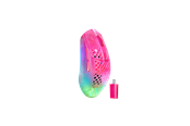 Hiiret - SteelSeries Aerox 3 WL Gen 2 (Magenta Haze) - Pelihiiri - Optinen - 5 painiketta - Pinkki RGB-valolla - 62716