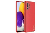 Puhelin - Kannet ja kotelot - Dux Ducis Yolo Elegant Samsung Galaxy A72 4G Eco Leather Case Red - 6934913050422