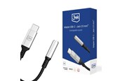 Audiokaapelit - 3mk USB-C adapter - 3.5 mm minijack - silver - 5903108518055