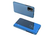 Puhelin - Kannet ja kotelot - Hurtel Clear View Case blue Poco M4 Pro 5G Flip Cover - 5907769338014