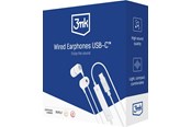Kuulokkeet - 3mk USB-C Wired Headphones - white - 5903108518062