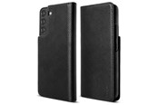 Puhelin - Kannet ja kotelot - Ringke Folio Signature Leather Flip Case for Samsung Galaxy S22+ (S22 Plus) Black (FSS118R262) - 8809848202810