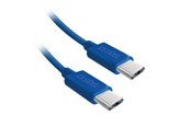 USB kaapelit - SBS TECABLETISSUETCCB USB-C - USB-C 1.5m 60W braided cable - blue - TECABLETISSUETCCB