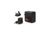 Puhelin - Adapterit & Laturit - UAG SRGE 100W 3Port 2USB-C - 1USB-A Wall Charger WW Black - 9B443811V4040