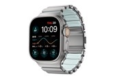 Smartwatch - Lisävarusteet - Nomad Stratos Band - 49mm | Natural Titanium | Icy Blue Glow FKM - NM009902858