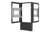 Seinäkiinnitys, AV-kiinnikkeet & AV-kalusteet - Legrand Chief Impact Floor Kiosks Series LF55UBP-B2B stand - for 2 LCD displays / AV System - black - Max 56.7 kg - recommended for 55" - LF55UBP-B2B