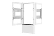 Seinäkiinnitys, AV-kiinnikkeet & AV-kalusteet - Legrand Chief Impact Floor Kiosks Series LF55UWP-B2B stand - portrait - for 2 LCD displays / AV System - white - Max 56.7 kg - recommended for 55" - LF55UWP-B2B
