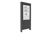 Seinäkiinnitys, AV-kiinnikkeet & AV-kalusteet - Chief Impact kiosk - portrait - for AV System - outdoor - black - Max 68 kg - recommended for 49" - OLF49BP-LG