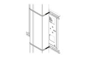 Seinäkiinnitys, AV-kiinnikkeet & AV-kalusteet - Chief Square 8" x 6" U-Bolt Set - Mounting Component - Max - recommended for - FCAVCSU80
