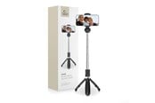 Puhelin - Muut lisävarusteet - Tech-Protect L01S Bluetooth Selfie Stick with Tripod up to 70cm - Black - 0795787711484