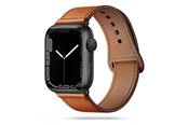 Smartwatch - Lisävarusteet - Tech-Protect  LeatherFit Strap for Apple Watch 4 / 5 / 6 / 7 / 8 / 9 / SE / Ultra 1 / 2 (42/44/45/49 mm) - Brown - 0795787713716