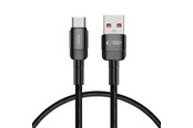 USB kaapelit - Tech-Protect UltraBoost Evo Cable USB-C / USB-A 100W 5A 0.5m - Black - 5906203690701