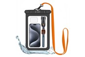 Puhelin - Muut lisävarusteet - Tech-Protect Waterproof Case UWC9 Waterproof for Devices up to 8.9" - Black & Orange - 5906203691609