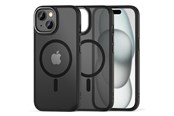 Puhelin - Kannet ja kotelot - Tech-Protect MagMat 2 MagSafe Case for iPhone 15 - Matte Black - 5906302307944