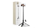 Puhelin - Muut lisävarusteet - Tech-Protect  L08S Bluetooth Selfie Stick with Remote Control Tripod up to 141cm - Black - 5906302308286