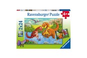 Palapelit - Ravensburger Dinosaurs At Play 2x24p - 4+ - 10105030