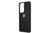 Puhelin - Kannet ja kotelot - Ferrari On Track Perforated Case for Samsung Galaxy S21 Ultra - Black - 3700740496442