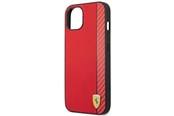 Puhelin - Kannet ja kotelot - Ferrari Carbon Case for iPhone 14 Plus - Red - 3666339063856
