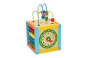 Vauva- ja taaperolelut - Primi Passi - Wooden Activity Cube with Spiral 5 in 1 - PP1079