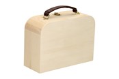 Lastenhuone - Playwood Wooden Case with Leather Handle Pine - SL048AB