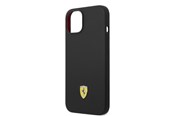 Puhelin - Kannet ja kotelot - Ferrari Silicone Metal Logo Magsafe Case for iPhone 14 - Black - 3666339068288