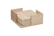 Puulelut - Playwood Wooden Holder with 6 Coasters - SL094A