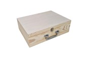 Lastenhuone - Playwood Pine Suitcase A4 Size with Metal Handle - SL048C