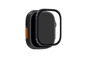 Smartwatch - Lisävarusteet - Puro Tempered Glass with Titanium Bezel for Apple Watch Ultra / Ultra 2 / Ultra 3M - Black - PUSDGFSAW49BLK