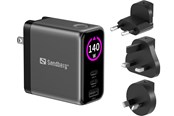 Kannettavan laturit - Sandberg Travel Charger PD140W Display - 441-72