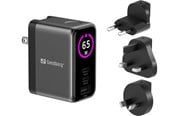Kannettavan laturit - Sandberg Travel Charger PD65W Display - 441-70