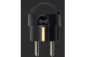 Sähkökytkimet - Pro Socket angle schuko mini, black - 30-081-2